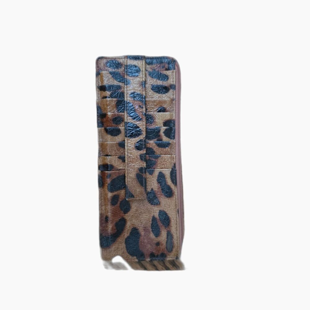 Lodis 9 Card Flat Leopard Print Wallet